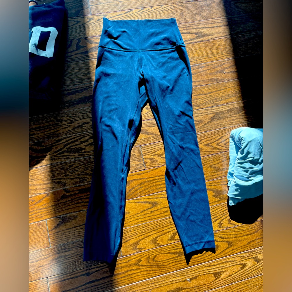 True navy lululemon leggings align 25in size 4